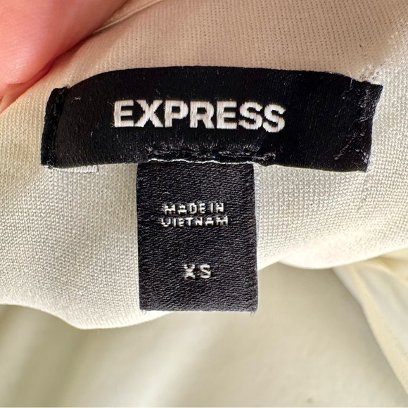 Express Black & White Strapless Houndstooth Wide Leg Jumpsuit size XS - Picture 4 of 7